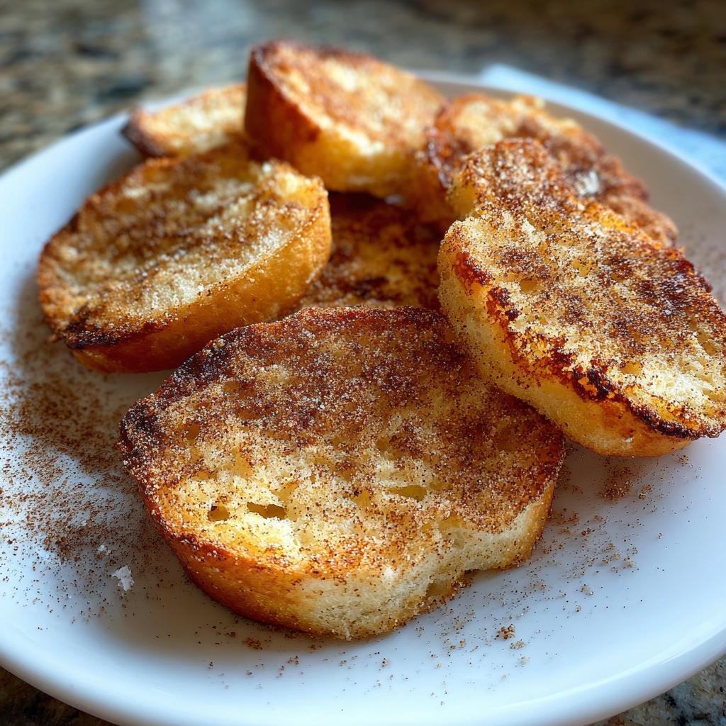Air fryer cinnamon sugar bagel chips - detail 1