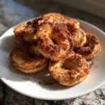 Air fryer cinnamon sugar bagel chips