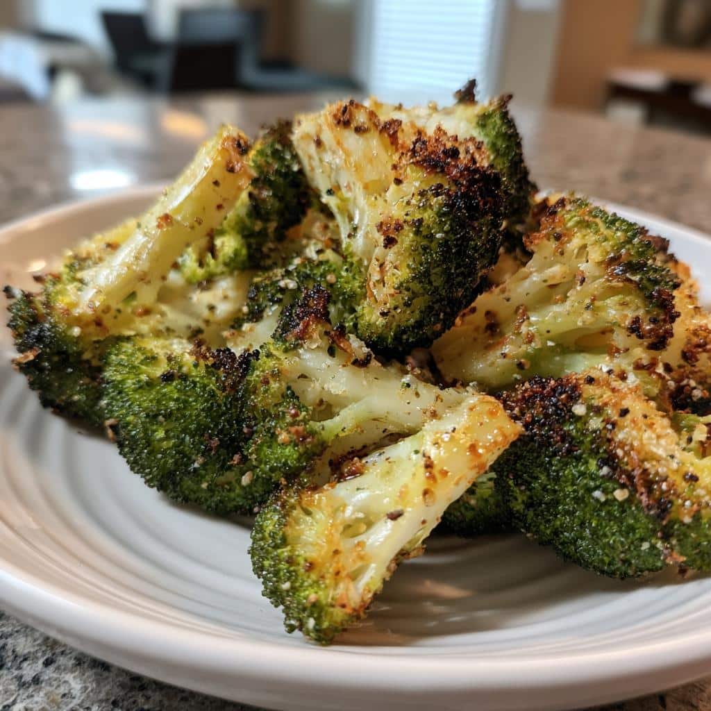 Air fryer crispy broccoli ranch - detail 1