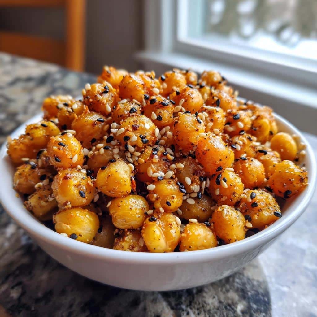 Air fryer everything-seasoned chickpeas - detail 1