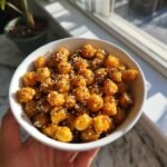 Air fryer everything-seasoned chickpeas