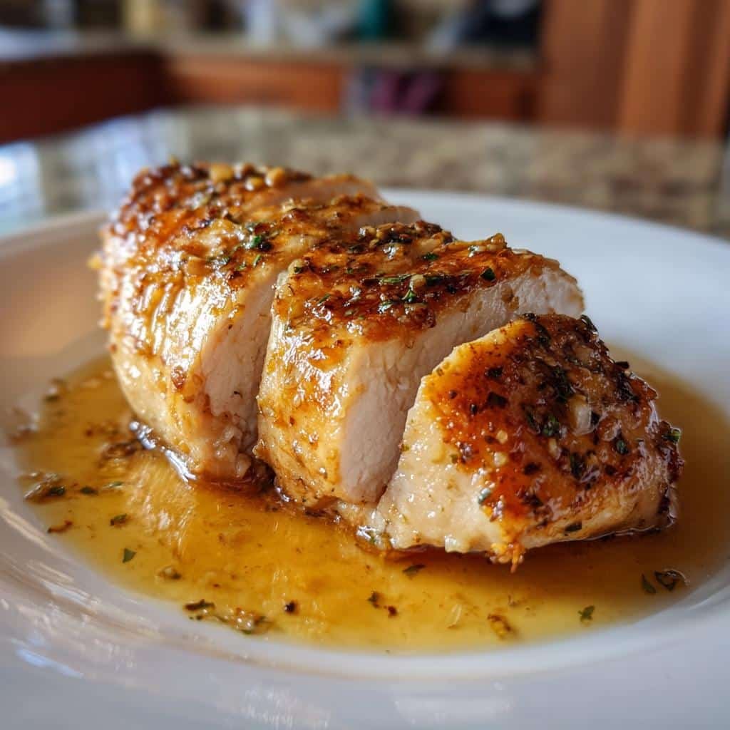 Air fryer garlic butter chicken breast