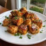 Air fryer honey mustard salmon bites