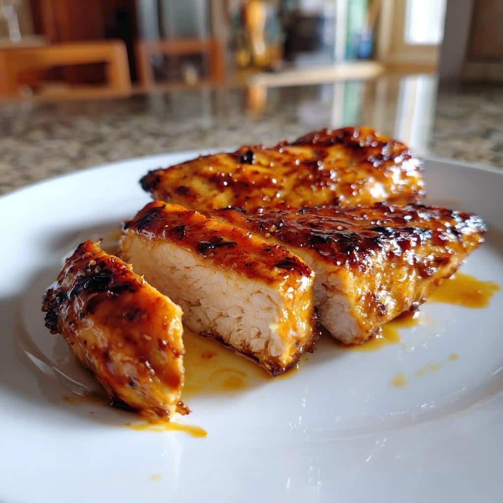 Air fryer honey soy chicken breast - detail 1