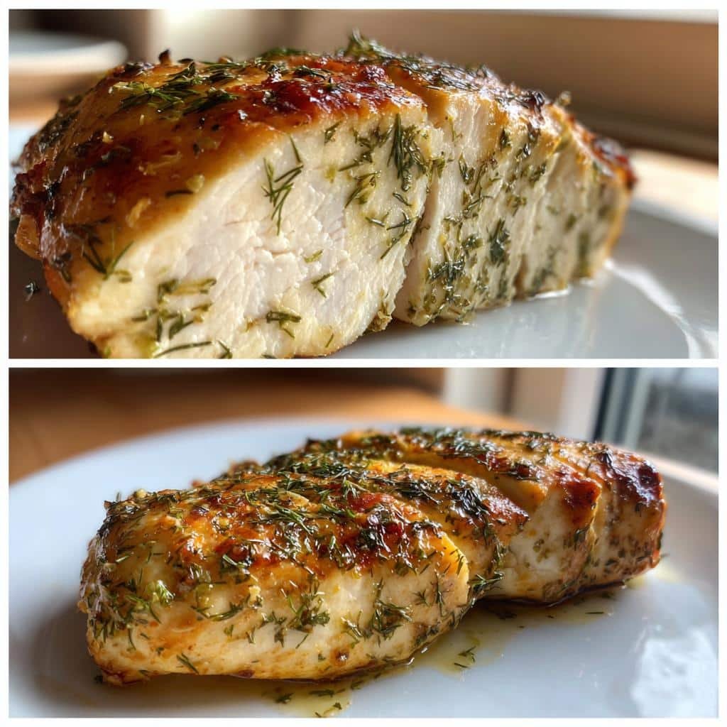 Air fryer lemon dill chicken breast