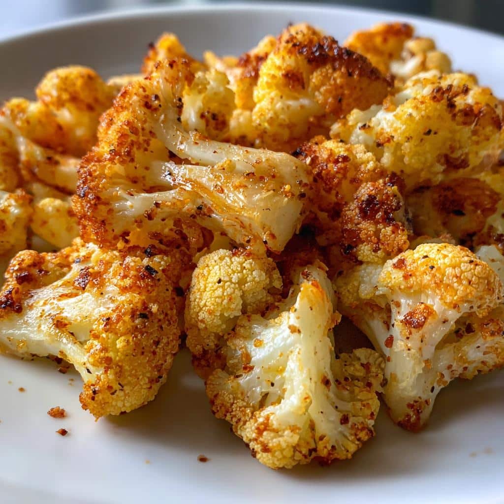 Air fryer lemon pepper cauliflower bites - detail 1