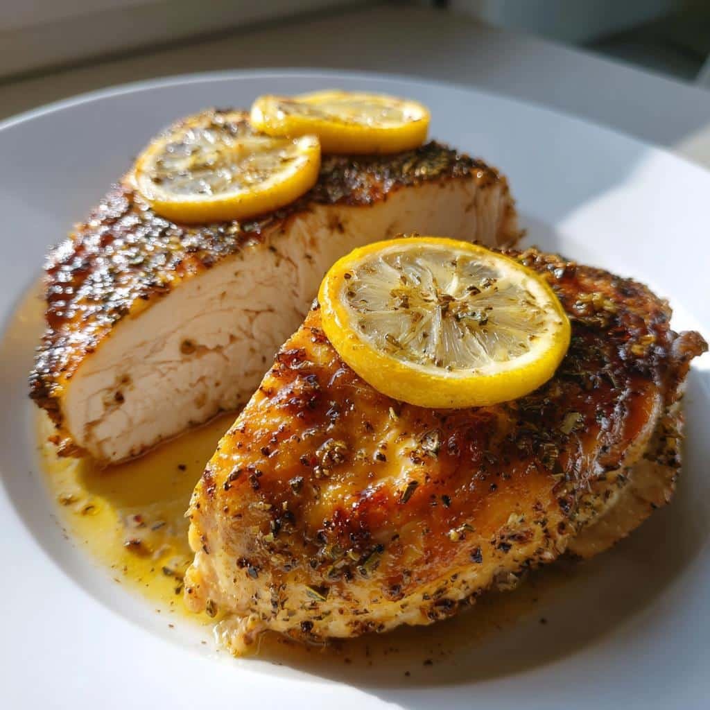 Air fryer lemon pepper chicken breast - detail 1