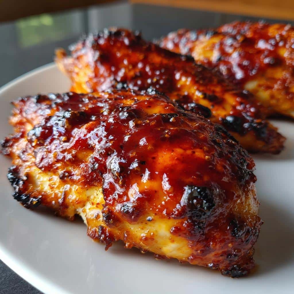 Air fryer maple chipotle chicken breast - detail 1