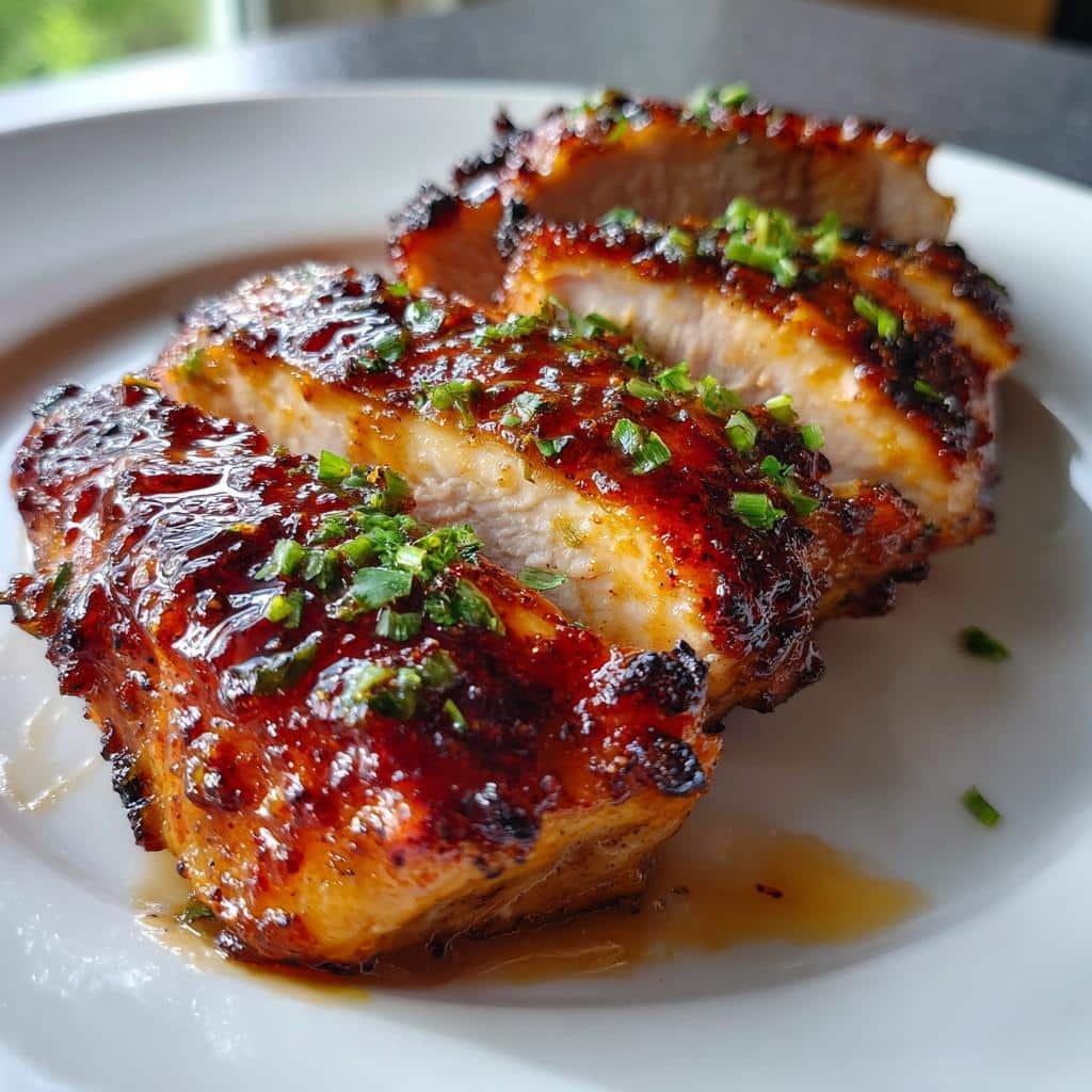 Air fryer maple chipotle chicken breast