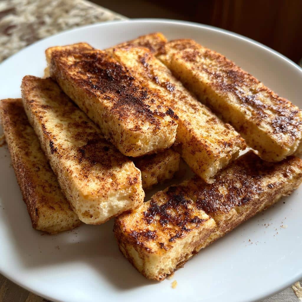 Air fryer protein French toast sticks