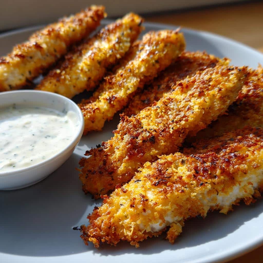 Air fryer ranch chicken breast strips - detail 1