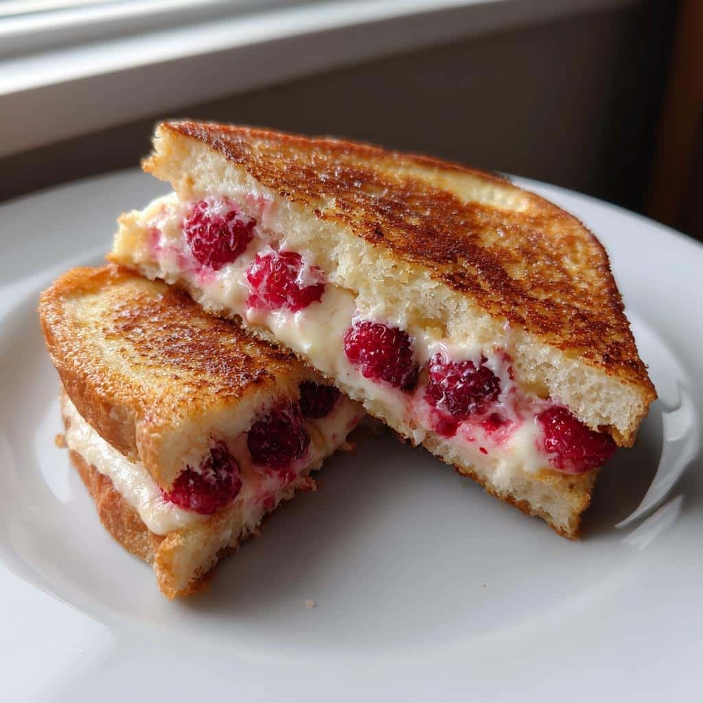 Air fryer raspberry cheesecake French toast