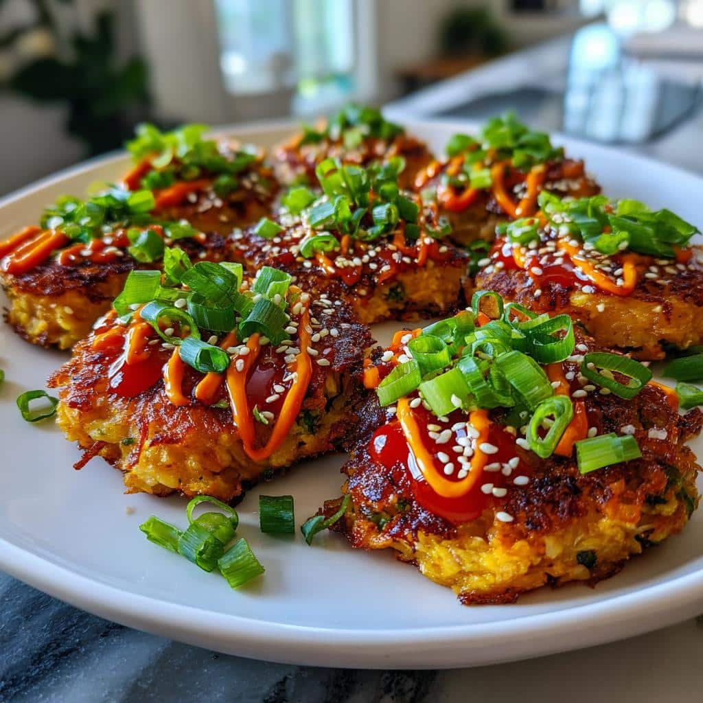 Air fryer spicy tuna rice cakes - detail 1