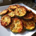 Air fryer zucchini parmesan chips