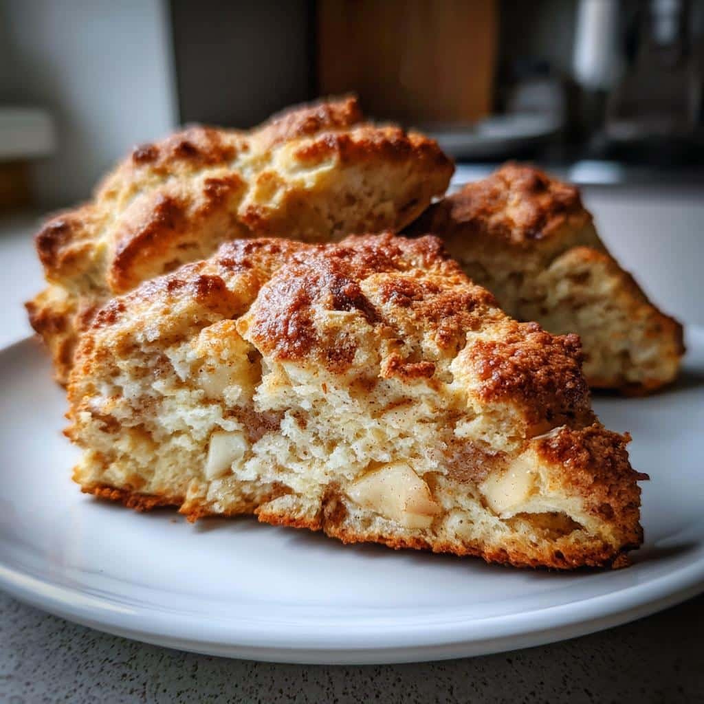 air fryer apple cinnamon scones