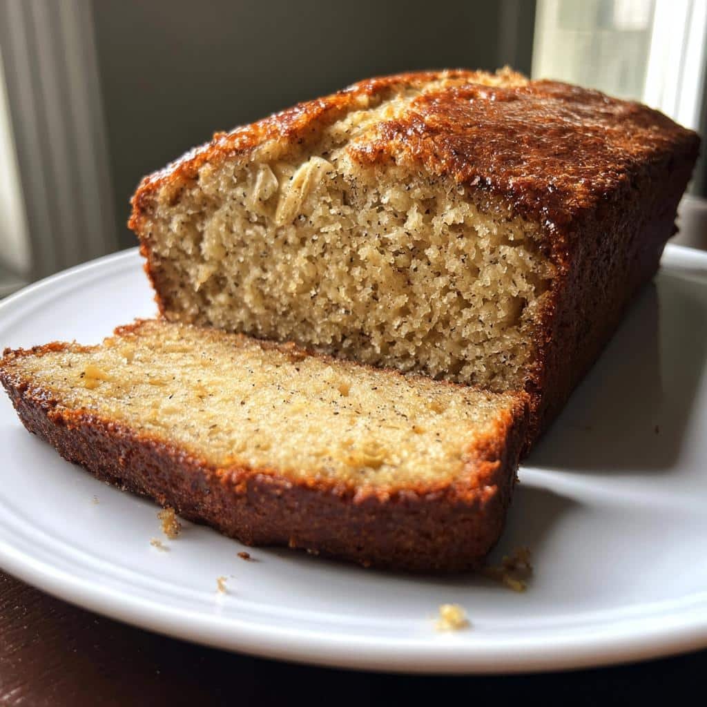 air fryer banana bread - detail 1