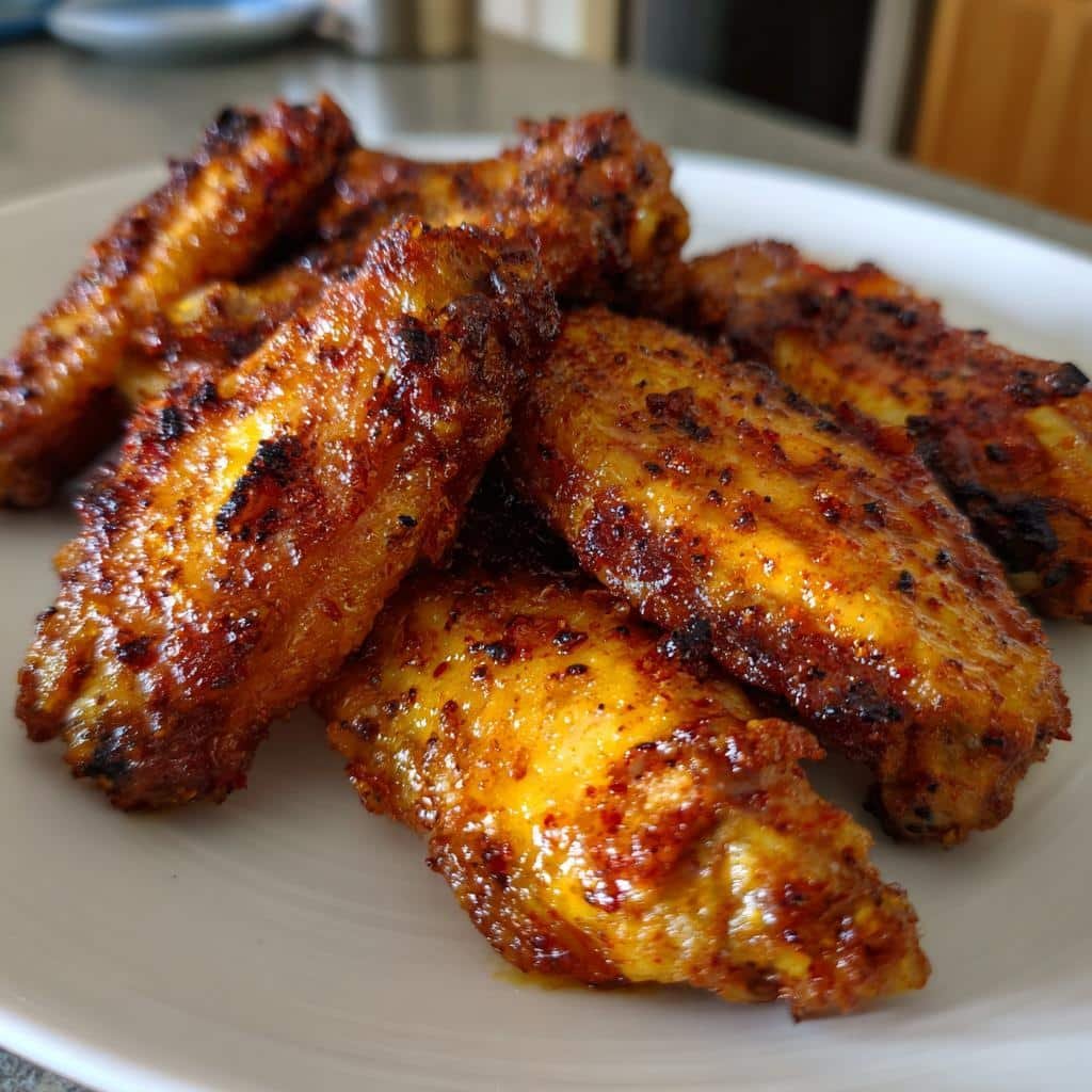 air fryer bat wings - detail 1