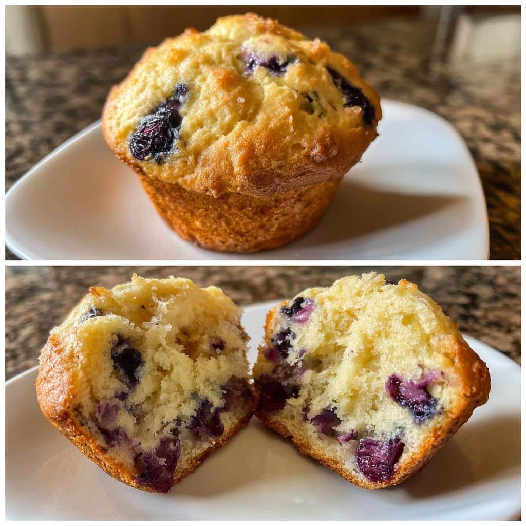 air fryer blueberry muffins - detail 1