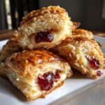 air fryer brie cranberry puffs