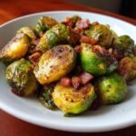 air fryer brussels sprouts with pancetta