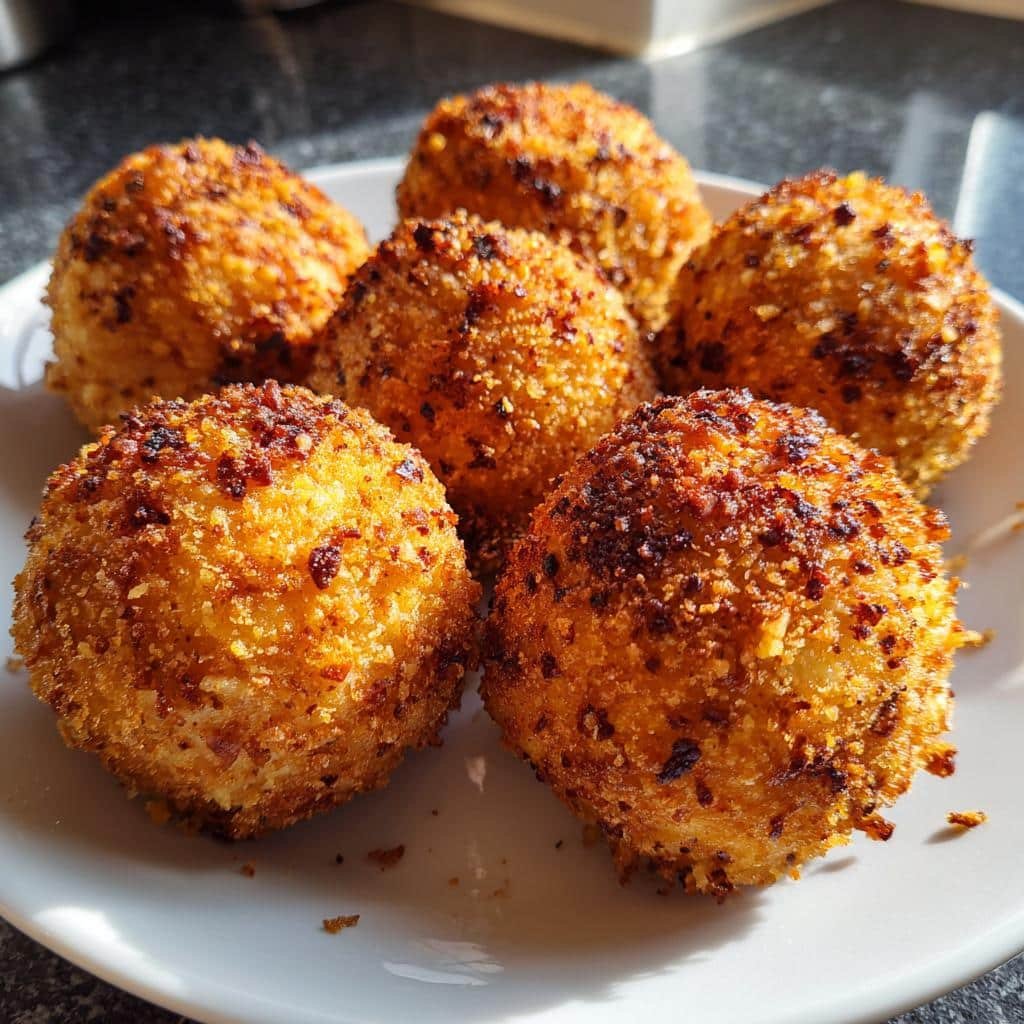 air fryer christmas pudding bombs - detail 1