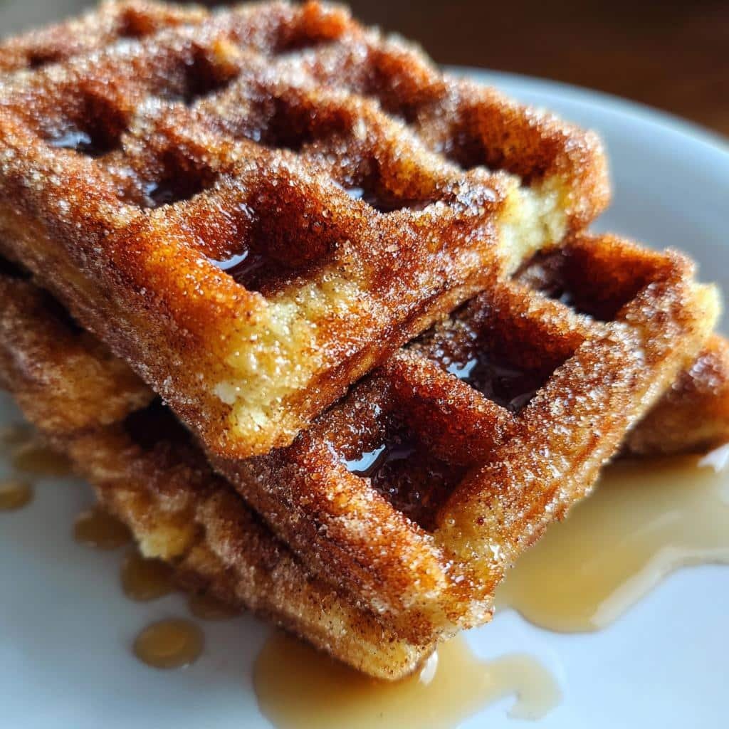 air fryer churro waffles