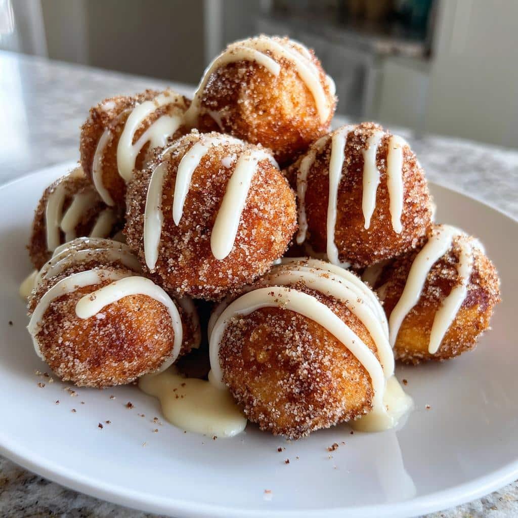 air fryer cinnamon roll bites