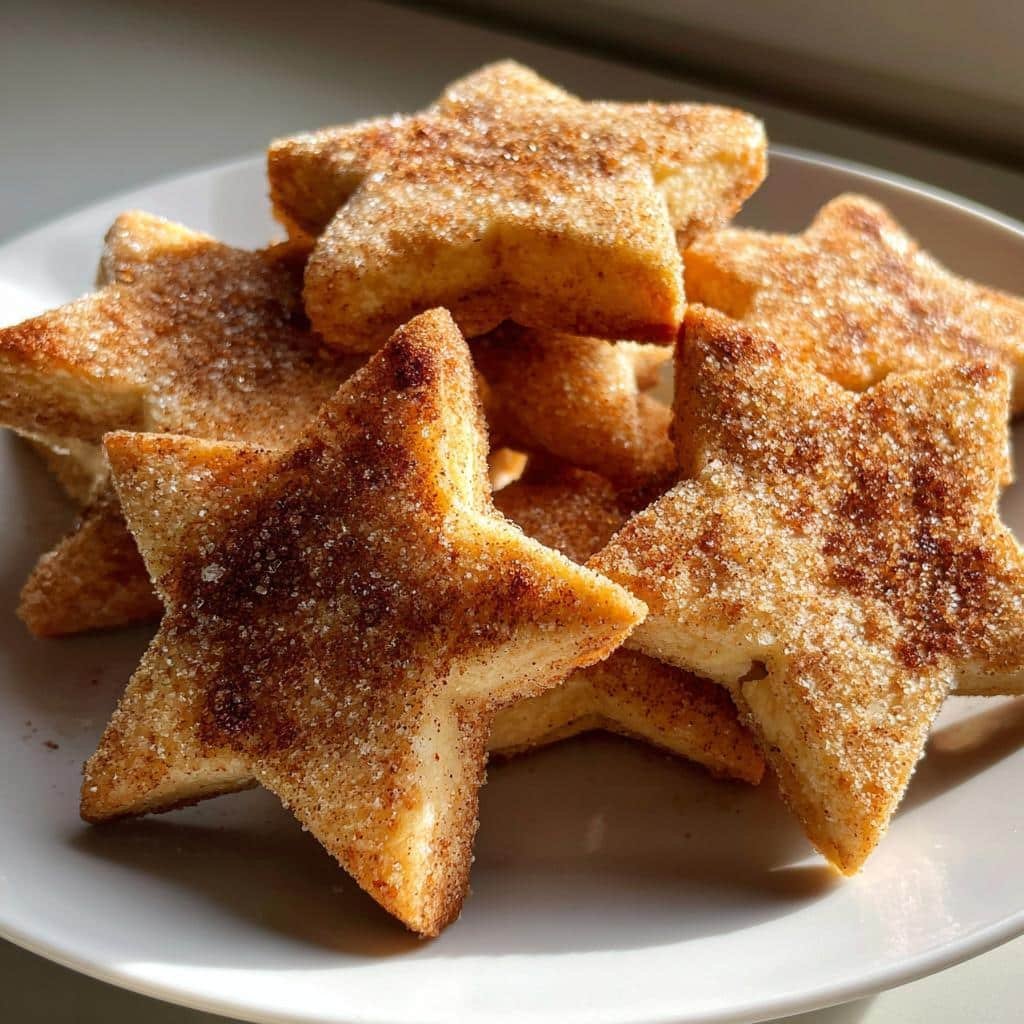 air fryer cinnamon star cookies