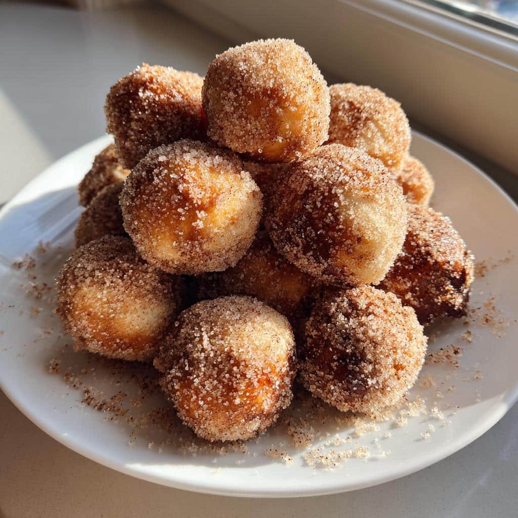 air fryer cinnamon sugar pretzel bites