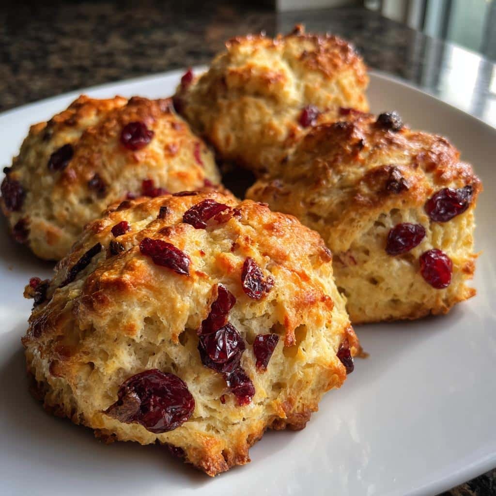 air fryer cranberry scones - detail 1