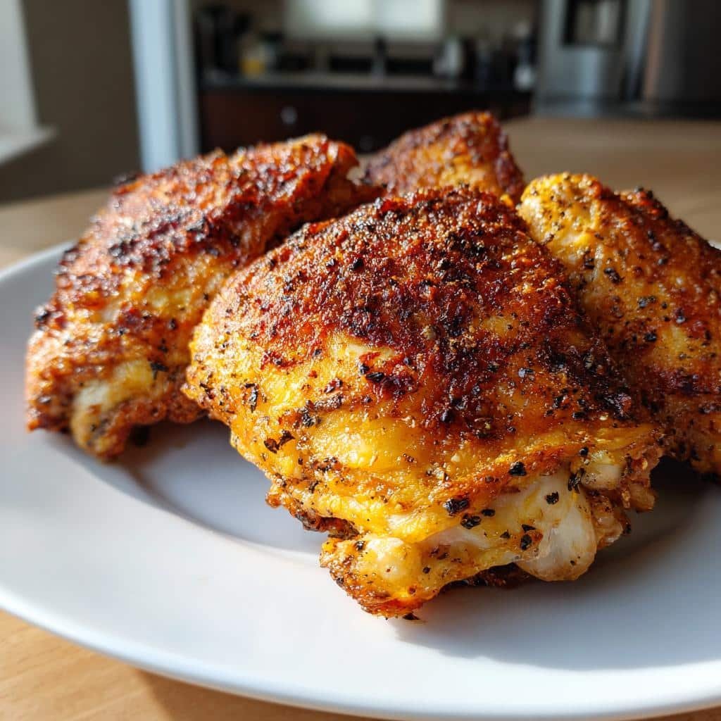 air fryer crispy chicken thighs