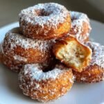 air fryer eggnog doughnuts