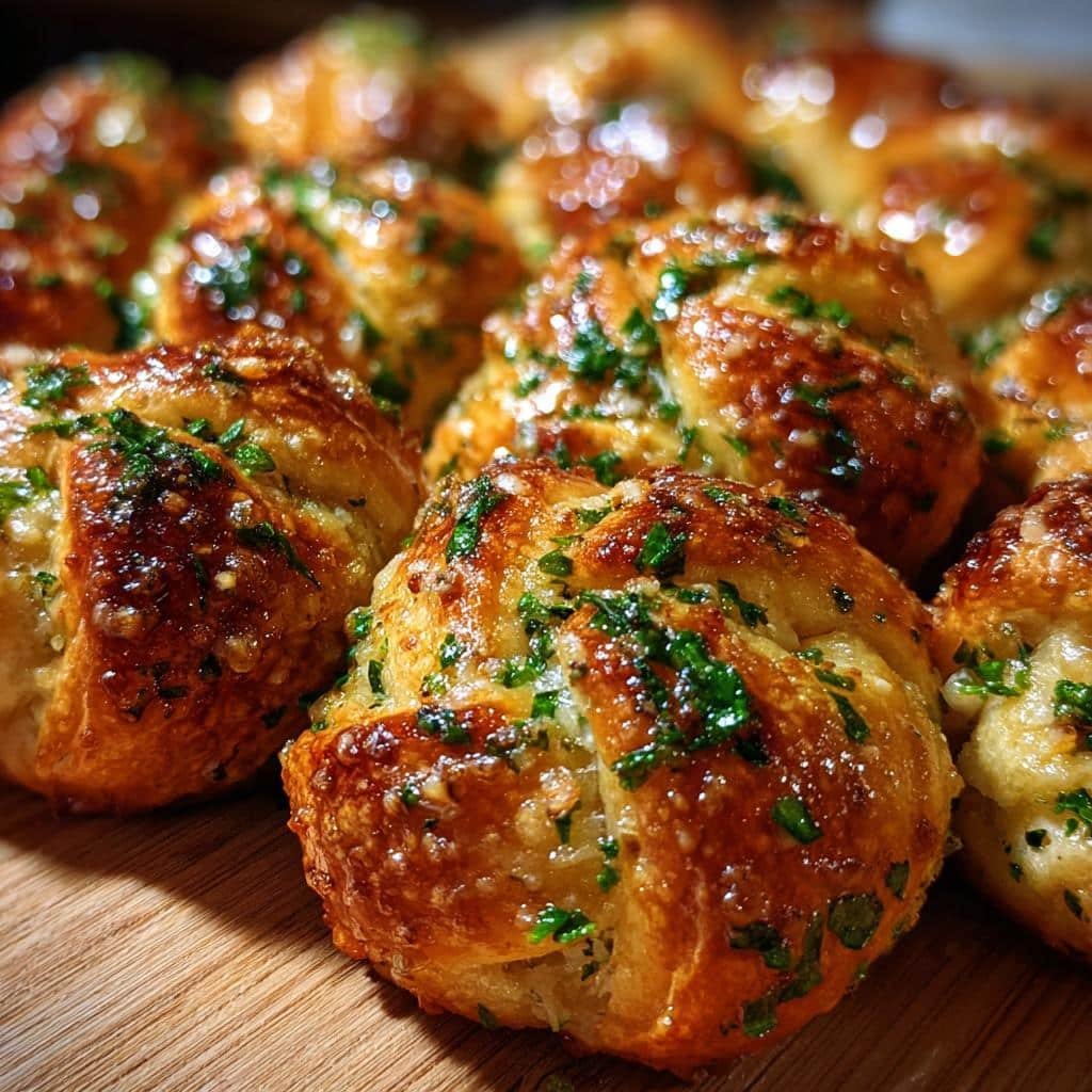 air fryer garlic knots - detail 1