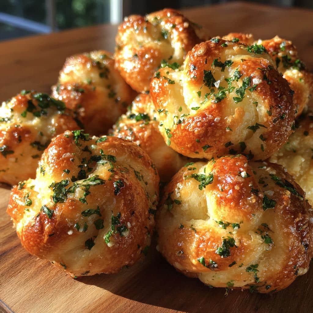 air fryer garlic knots