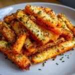 air fryer garlic parmesan carrots