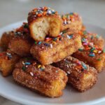 air fryer halloween churro bites