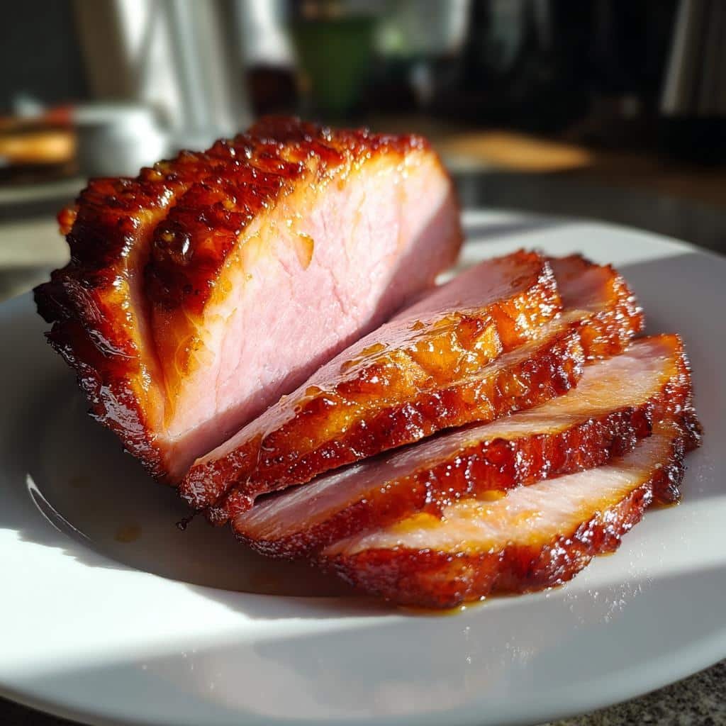 air fryer honey glazed ham