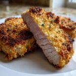 air fryer parmesan crusted pork chops