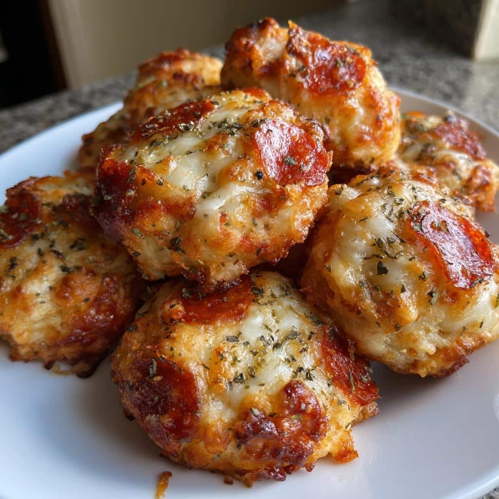 air fryer pepperoni pizza bites