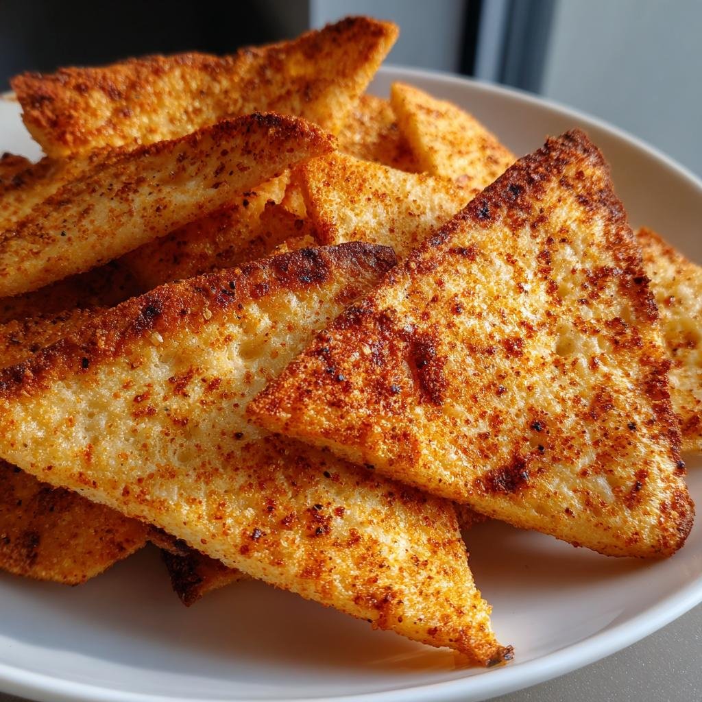 air fryer pita chips - detail 1