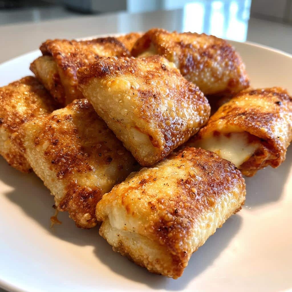 air fryer pizza rolls - detail 1