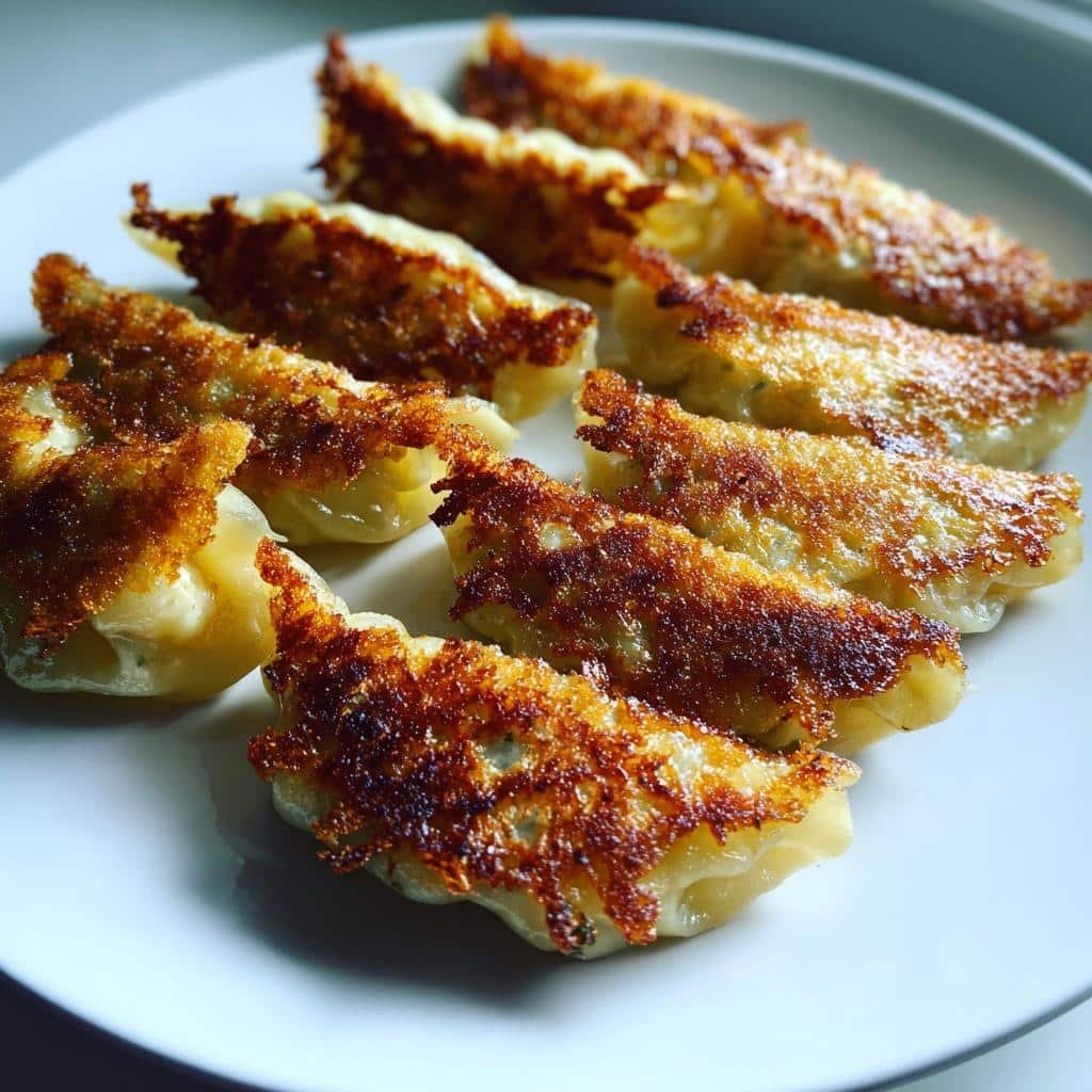 air fryer potstickers - detail 1