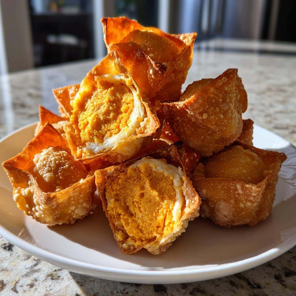 air fryer pumpkin cheesecake bites - detail 1