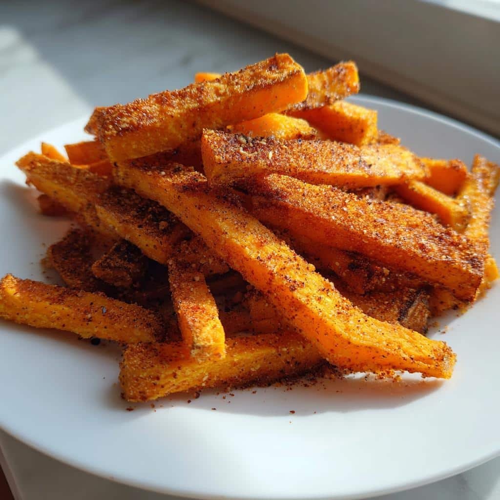 air fryer pumpkin fries - detail 1