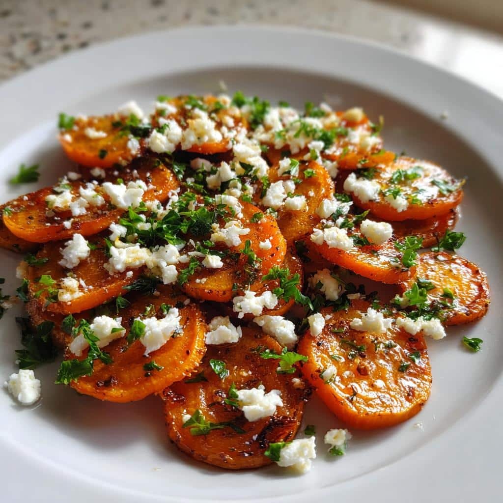 air fryer roasted carrot salad