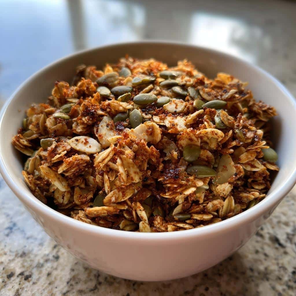 air fryer savory seedy granola
