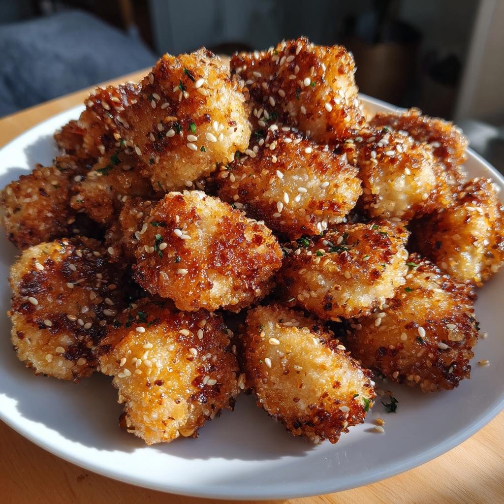 air fryer sesame chicken bites