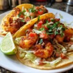 air fryer spicy shrimp tacos