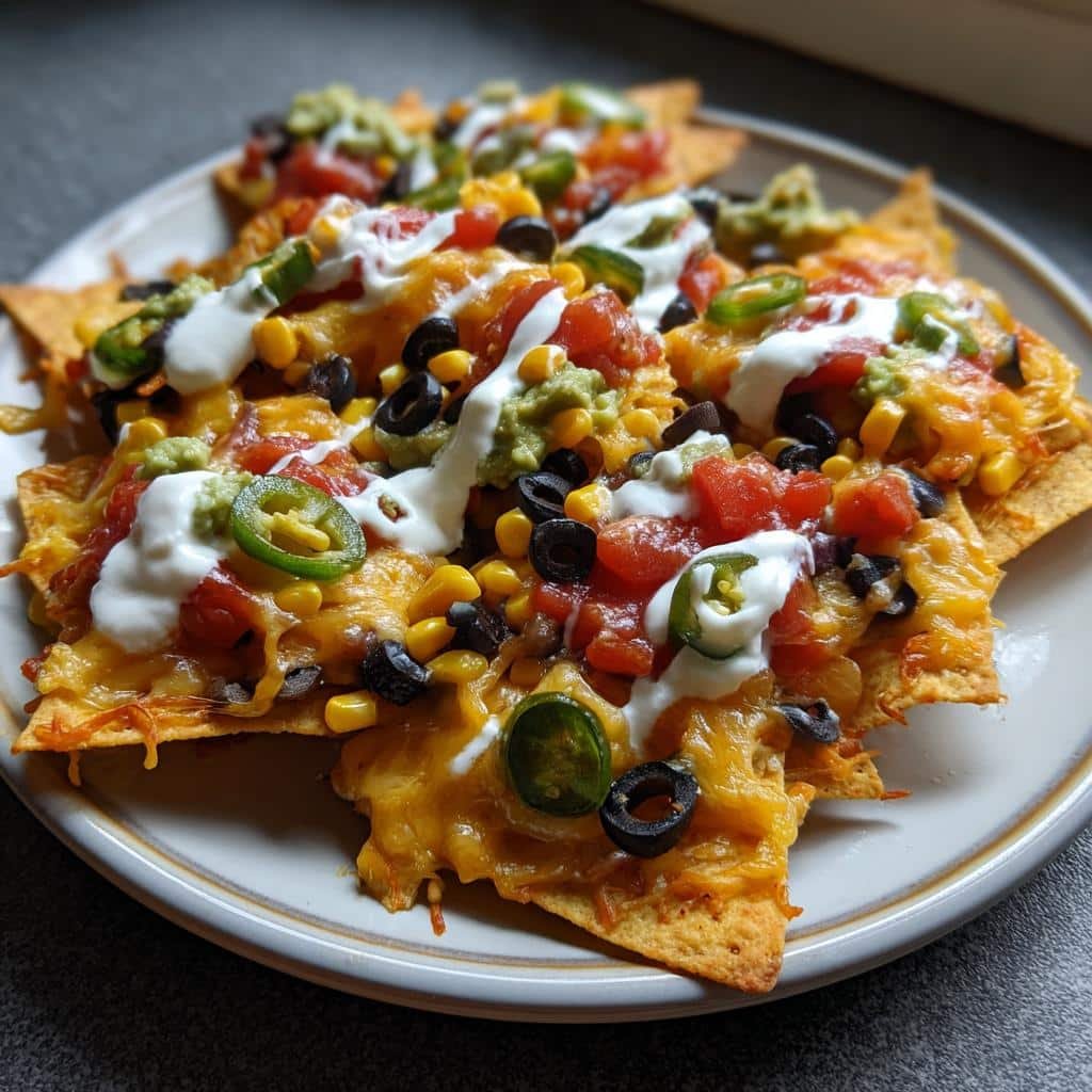 air fryer spooky nachos