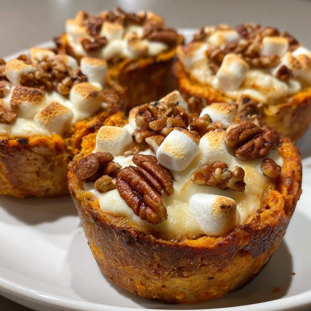 air fryer sweet potato casserole cups